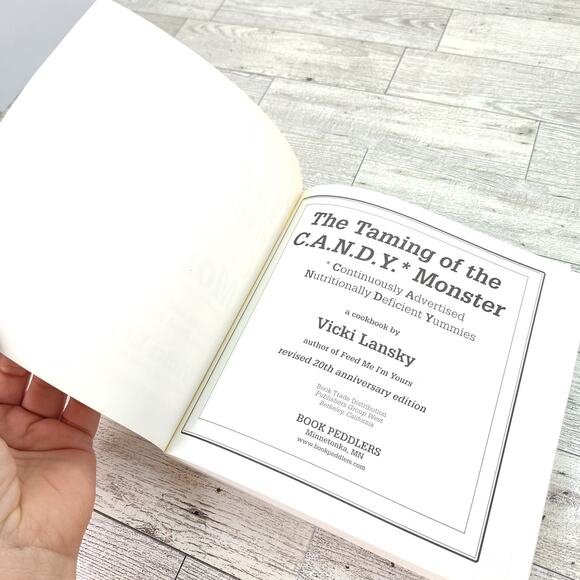 Taming of the C.A.N.D.Y. Monster by Vicki Lansky 1999 20th Anniversary Cookbook - Picture 3 of 14